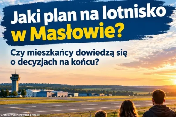 Lotnisko Masłów: modernizacja za 42 mln zł, ale czy mieszkańcy zostaną wysłuchani?