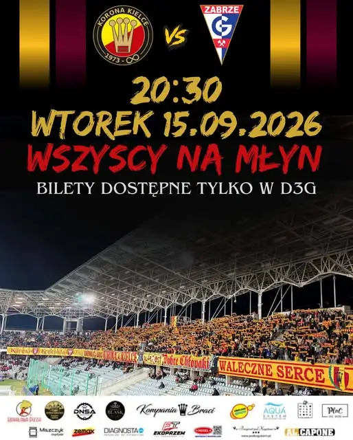 Korona Kielce kontra Górnik Zabrze – wtorkowy mecz domowy i mobilizacja kibiców
