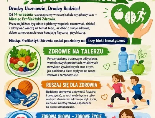 Miesiąc Profilaktyki Zdrowia w szkole w Górnie – start 14 września