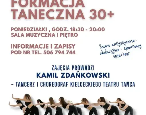 Nowe zajęcia taneczne dla dorosłych 30+ w Gminnym Ośrodku Kultury w Nowinach