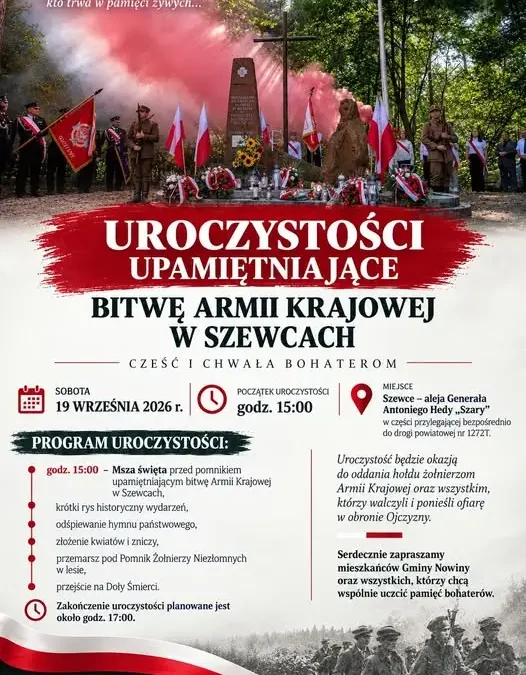 Szewce: uroczystości upamiętniające bitwę Armii Krajowej już 19 września