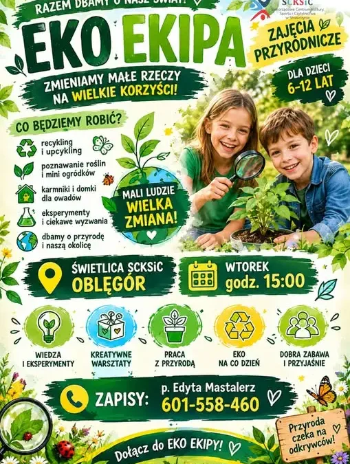 EKO EKIPA w Oblęgórze – przyrodnicze zajęcia dla dzieci