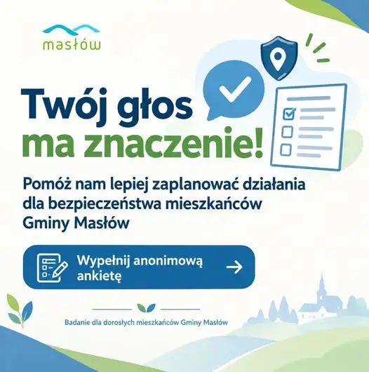 Gmina Masłów pyta mieszkańców o bezpieczeństwo. Trwa ankieta