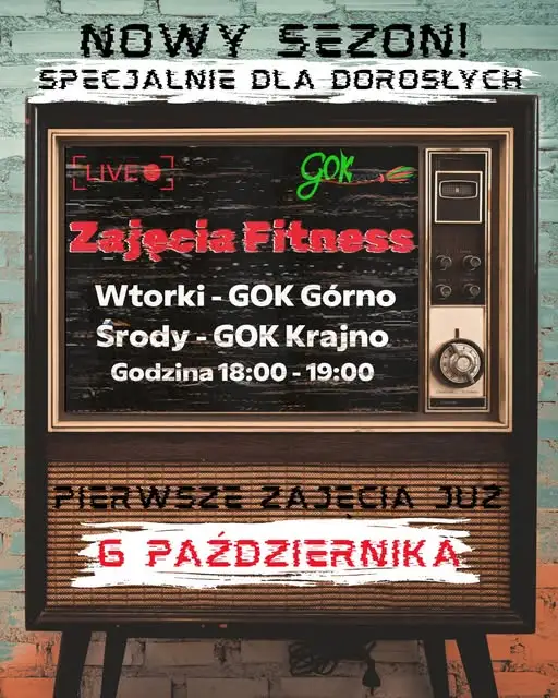 Zajęcia fitness dla dorosłych w GOK Górno i Krajno – start 6 października