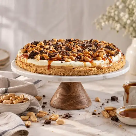 Tarta kajmakowa z bananami i solonymi orzeszkami – przepis inspirowany deserem z Grycana