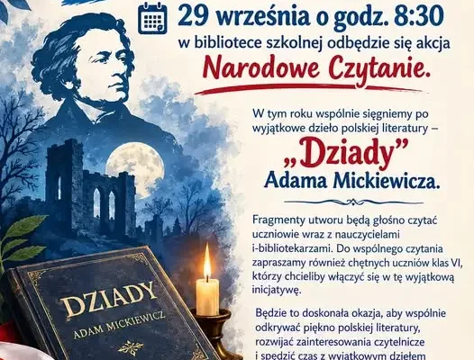 Narodowe Czytanie w szkole w Górnie – 29 września