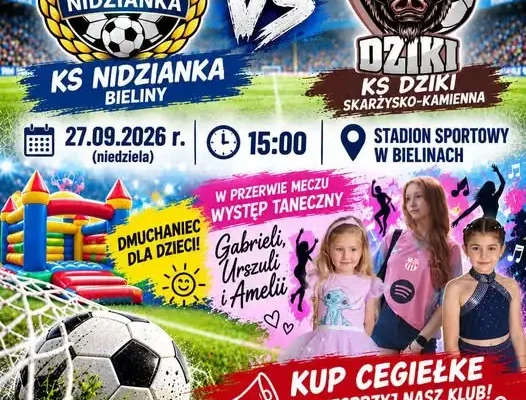 Nidzianka Bieliny kontra KS Dziki Skarżysko-Kamienna – mecz o awans w tabeli