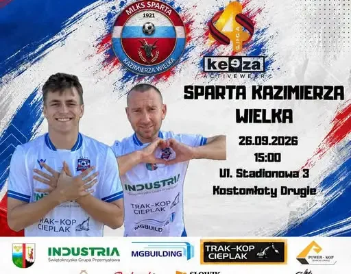 GKS Wicher Miedziana Góra wraca do ligowej rywalizacji. Rywalem Sparta Kazimierza Wielka
