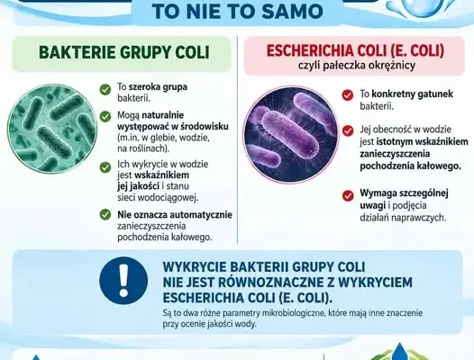 PUK Bodzentyn wyjaśnia: bakterie grupy coli to nie to samo co Escherichia coli