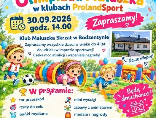 Pierwsza Olimpiada Maluszka w Bodzentynie – sportowe święto dla najmłodszych