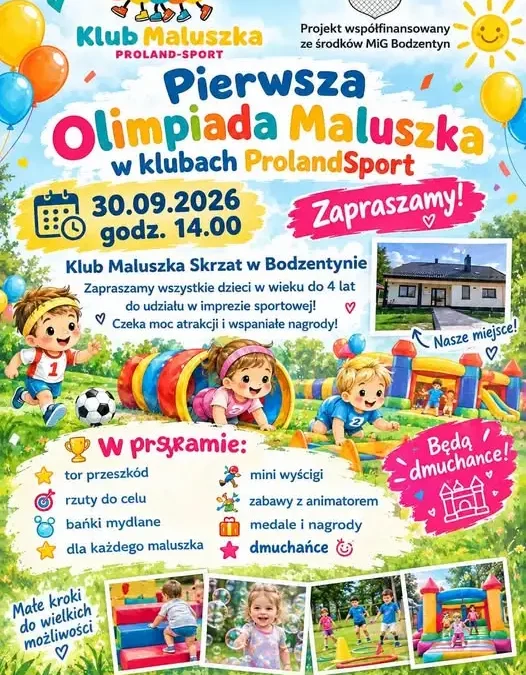 Pierwsza Olimpiada Maluszka w Bodzentynie – sportowe święto dla najmłodszych