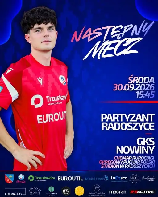 GKS Nowiny zagra w Radoszycach w IV rundzie Okręgowego Pucharu Polski