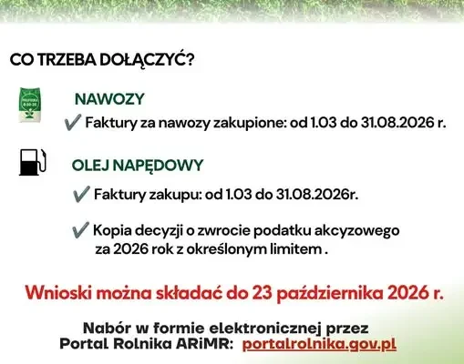 Bezpłatne wsparcie w wypełnianiu wniosków o dopłaty dla rolników – 8 października w Pierzchnicy