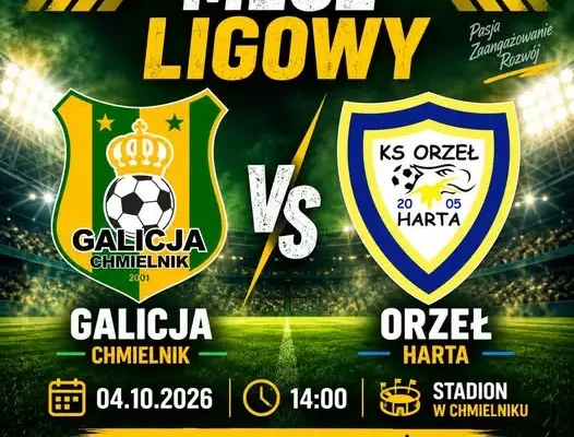 Galicja Chmielnik zagra u siebie z Orłem Harta – niedzielny mecz ligowy