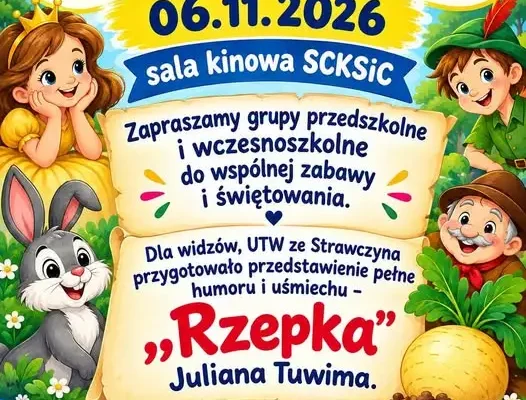 Święto Postaci z Bajek w Strawczynie – zaproszenie dla przedszkoli i szkół
