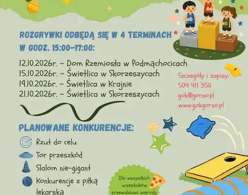 Aktywna Liga Młodych – sportowe rozgrywki dla dzieci z gminy Górno