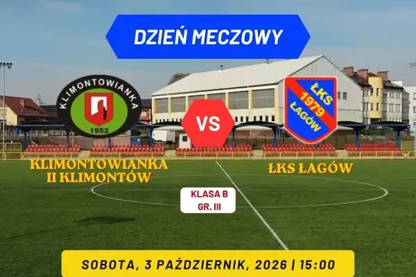 LKS Łagów w niedzielę zagra na wyjeździe z rezerwami Klimontowianki