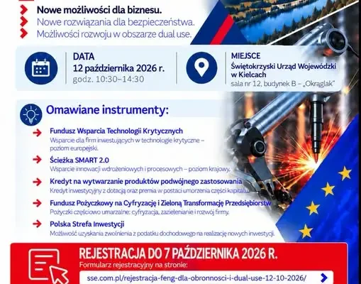 Fundusze Europejskie dla firm – spotkanie informacyjne w Kielcach