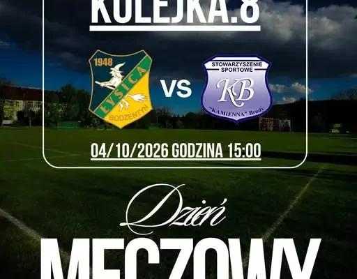 Świętokrzyska Klasa Okręgowa: Kamienna Brody kontra Bodzentyn w 8. kolejce