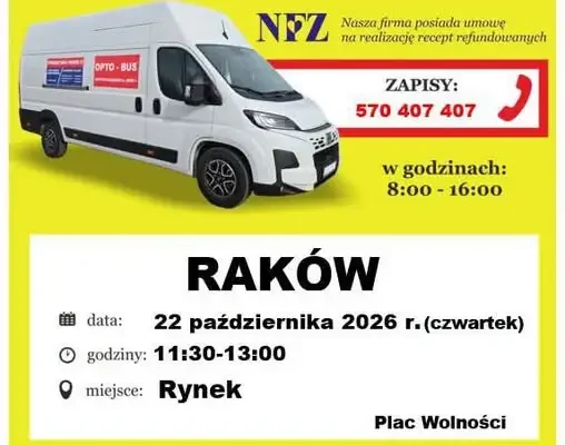 Bezpłatne badanie wzroku w Rakowie – 22 października 2026