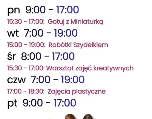 Miniaturka w Nowinach – sprawdź godziny otwarcia i harmonogram zajęć
