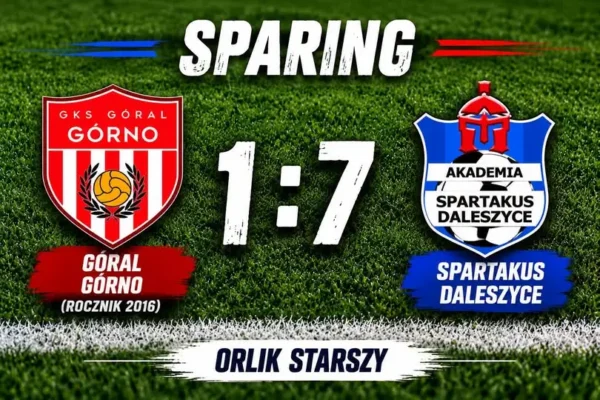 Spartakus Daleszyce rozbił Górala Górno 7:1 w sparingu Orlików Starszych