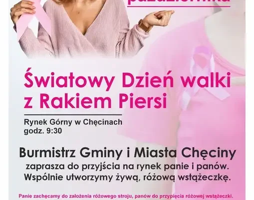 Chęciny w różu – wspólna akcja dla świadomości raka piersi