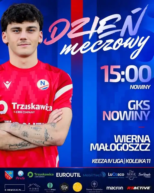 Mecz KEEZA IV ligi w Nowinach: Wierna Małogoszcz przyjeżdża na Perłową
