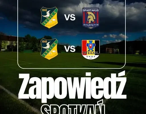Młodzieżowe drużyny z Bodzentyna zagrają w weekend dwa mecze u siebie