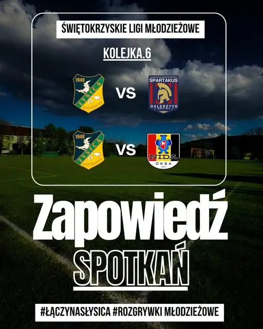 Młodzieżowe drużyny z Bodzentyna zagrają w weekend dwa mecze u siebie