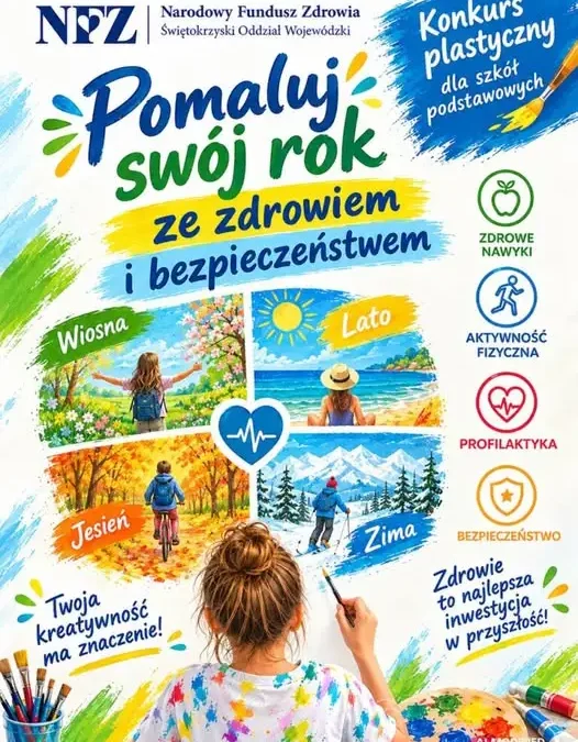 NFZ w Kielcach zaprasza uczniów szkół podstawowych do konkursu plastycznego