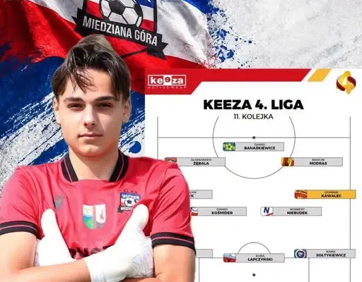 Bruno najlepszym bramkarzem 11. kolejki Keeza 4. Ligi