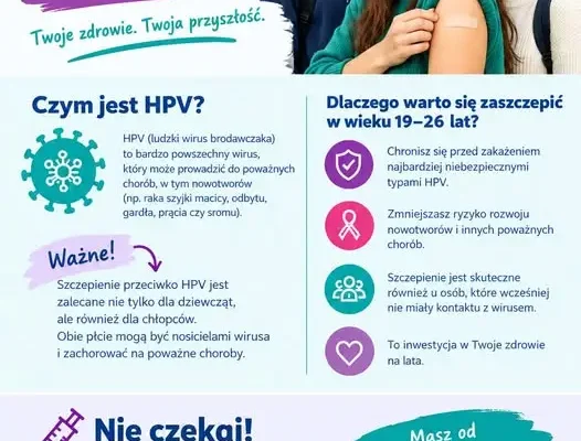 Bezpłatne szczepienia przeciw HPV dla osób 19-26 lat – rusza program w Kielcach