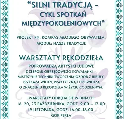 Nowiny: „Silni tradycją” – międzypokoleniowe warsztaty i koncert Sargisa