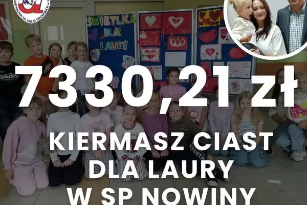 Nowiny: kiermasz ciast dla Laury zebrał 7 330,21 zł