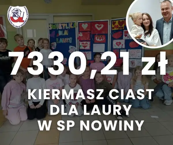Nowiny: kiermasz ciast dla Laury zebrał 7 330,21 zł