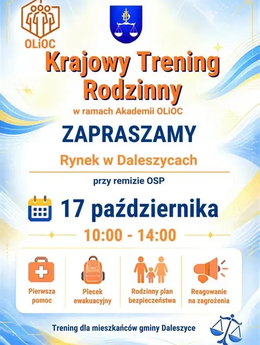 Krajowy Trening Rodzinny w Daleszycach – naucz się reagować w sytuacjach zagrożenia