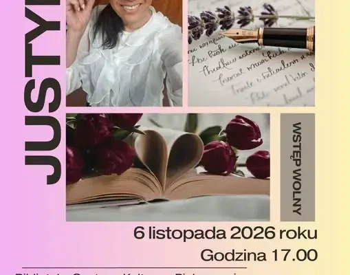 Spotkanie autorskie z Justyną Sieradzką w Piekoszowie – 6 listopada 2026