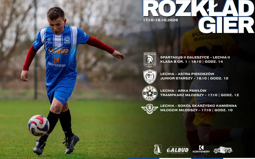 Trzy domowe mecze młodzieży Lechii w jeden weekend