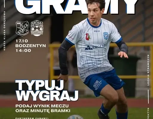 Lechia Strawczyn z szansą na punkty. Kibice typują wynik i walczą o pizzę