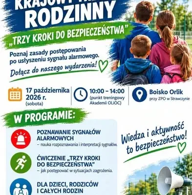 Rodzinny Trening Bezpieczeństwa w Strawczynie – dziś na Orliku