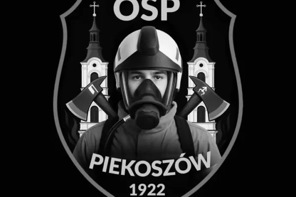Plama oleju na jezdni w Łaziskach – interwencja OSP Piekoszów