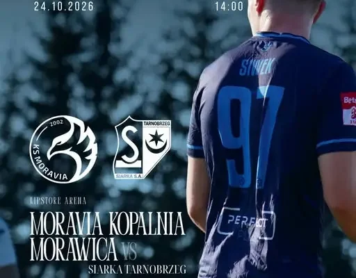 Moravia Kopalnia Morawica zmierzy się u siebie z Siarką Tarnobrzeg