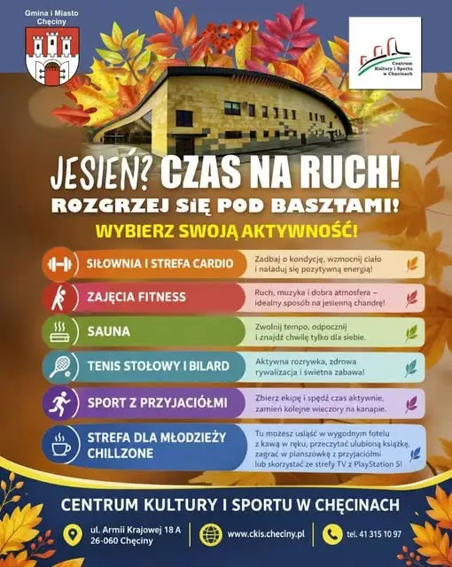 Jesienna energia w Chęcinach – Hala „Pod Basztami” zaprasza do ruchu