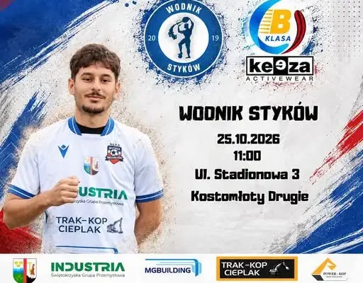ŚGP Industria podejmie Wodnik Styków w 10. kolejce Keeza B Klasy