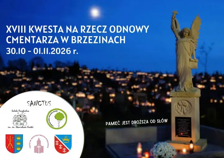 XVIII Kwesta na rzecz odnowy cmentarza w Brzezinach już w piątek