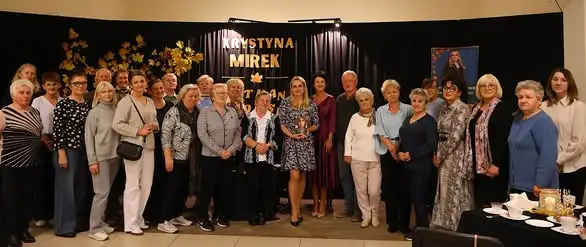 Krystyna Mirek spotkała się z czytelnikami w jesiennej atmosferze