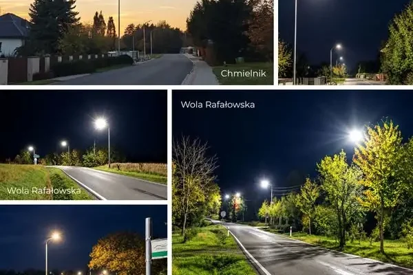 Nowe oświetlenie na drogach w gminie Chmielnik – 26 opraw i ponad 247 tys. zł