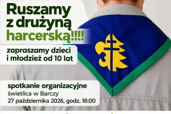 Nowa drużyna harcerska w Barczy – spotkanie organizacyjne już 27 października
