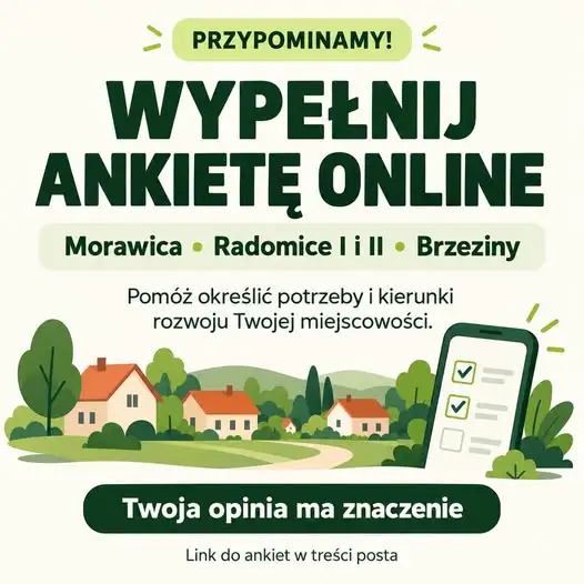 Gmina Morawica zachęca mieszkańców do wypełnienia ankiet online